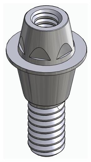 BIONIKA DENTUM, Multi-unit abutment, straight, screwable, wide, LT2