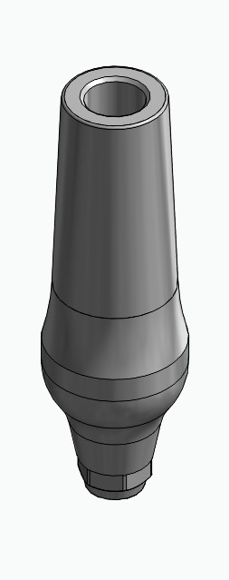 BIONIKA DENTUM, Universal abutment, straight, positioned