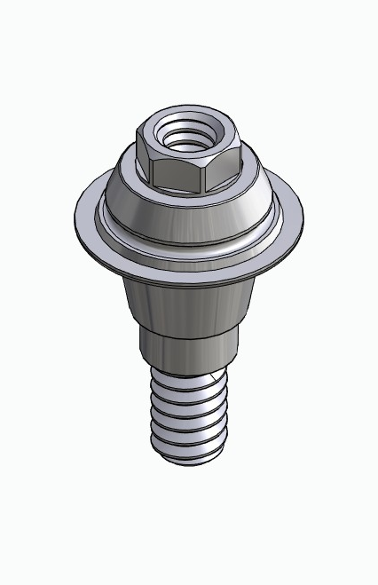 BIONIKA DN, Multi-unit abutment, straight, screwable, wide, LT2