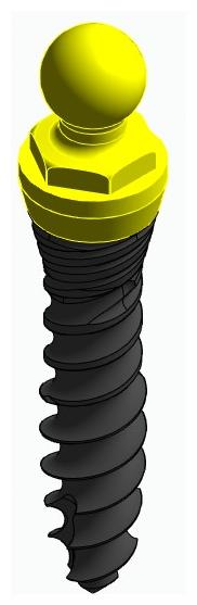 HYBRID, Implant, mini, ball head, normal