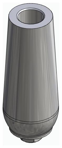 BIONIKA TH, Universal abutment, straight, positioned