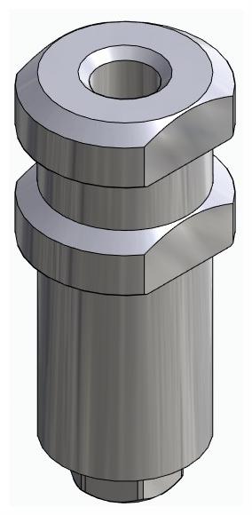 BIONIKA BIOSS, Impression coping for open tray, uniform, positioned