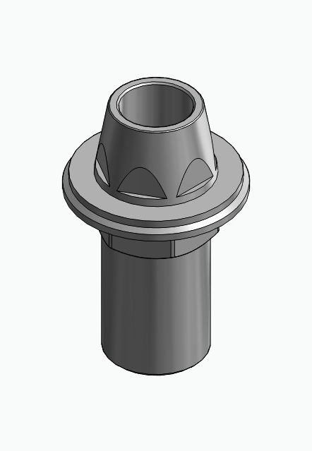 BIONIKA BIOSS, Multi-unit abutment, straight with through screw, positioned, narrow, LT2.7