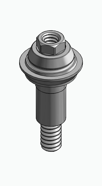 BIONIKA BIOSS, Multi-unit abutment, straight, screwable, wide, LT2