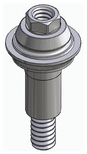 BIONIKA BIOSS, Multi-unit abutment, straight, screwable, wide, LT2