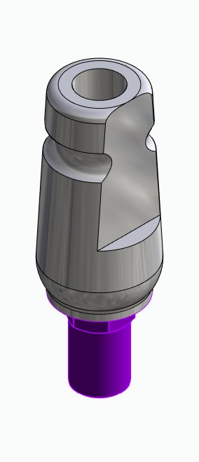 BIONIKA BIOSS, Universal abutment, straight, IC, positioned