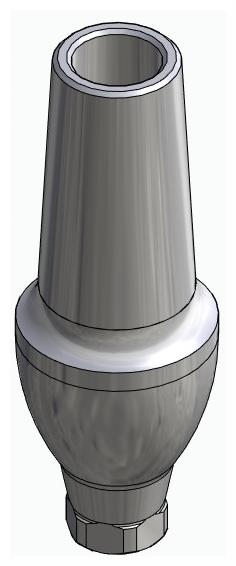 BIONIKA IMPLIE, Anatomic abutment, straight, positioned