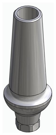 BIONIKA IMPLIE, Anatomic abutment, straight, positioned