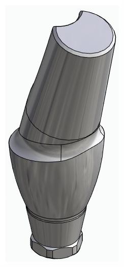 BIONIKA IMPLIE, Anatomic abutment, angled, 15°, positioned, type-B