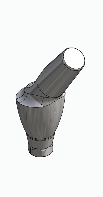 BIONIKA IMPLIE, Anatomic abutment, angled, 35°, positioned, type-A