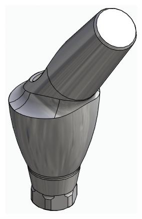 BIONIKA IMPLIE, Anatomic abutment, angled, 35°, positioned, type-B