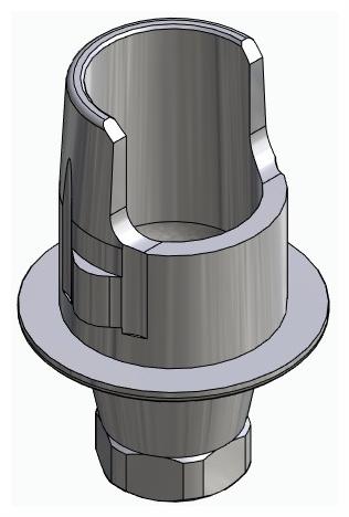 BIONIKA IMPLIE, Flexi base, implant level, positioned, type-A