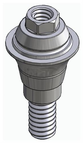 BIONIKA IMPLIE, Multi-unit abutment, straight, screwable, wide, LT2