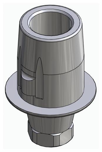 BIONIKA IMPLIE, Titanium base, positioned
