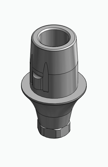 BIONIKA IMPLIE, Titanium base, positioned