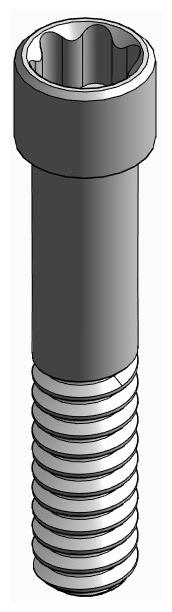 BIONIKA, Abutment screw, surgical, PCT