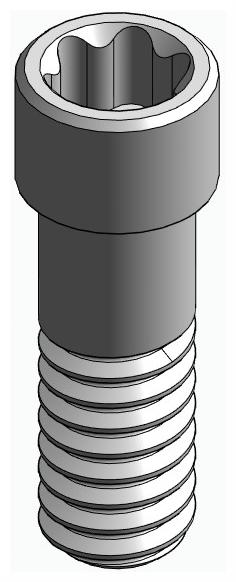 BIONIKA, Abutment screw, surgical, PCT