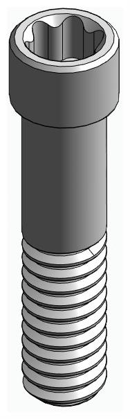 BIONIKA, Abutment screw, surgical, PCT