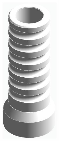 BIONIKA, Castable plastic abutment, multi-unit level, positioned, wide, LT2