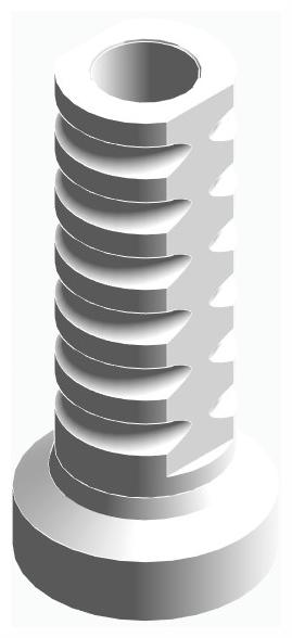 BIONIKA, Castable plastic abutment, multi-unit level, positioned, wide, LT2