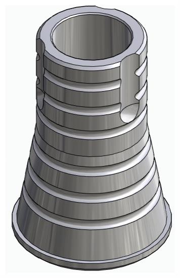BIONIKA, Titanium base, multi-unit level, non-positioned, SR