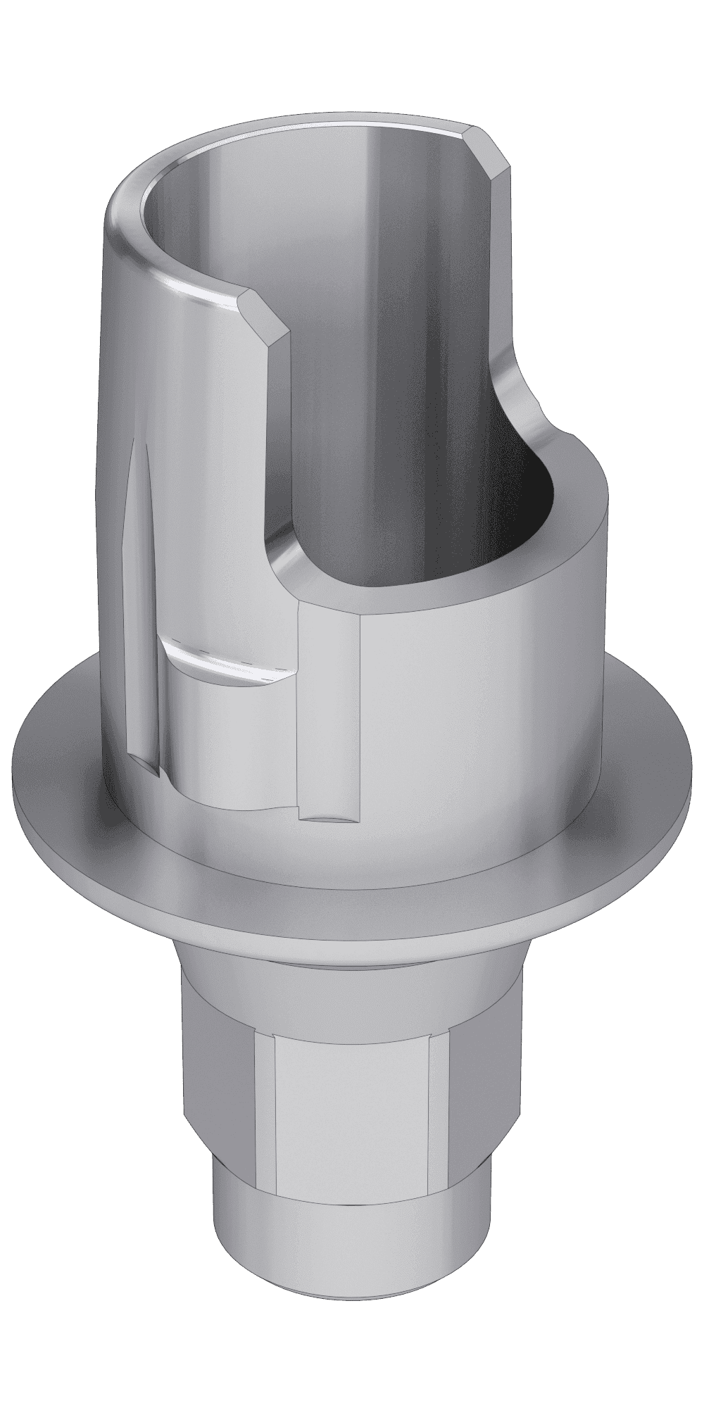 Hicon, Flexi (PCT) base, implant level, positioned