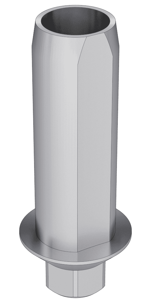 UNIFORM BEGO Semados® (SD) Compatible, Tube abutment, implant level, positioned