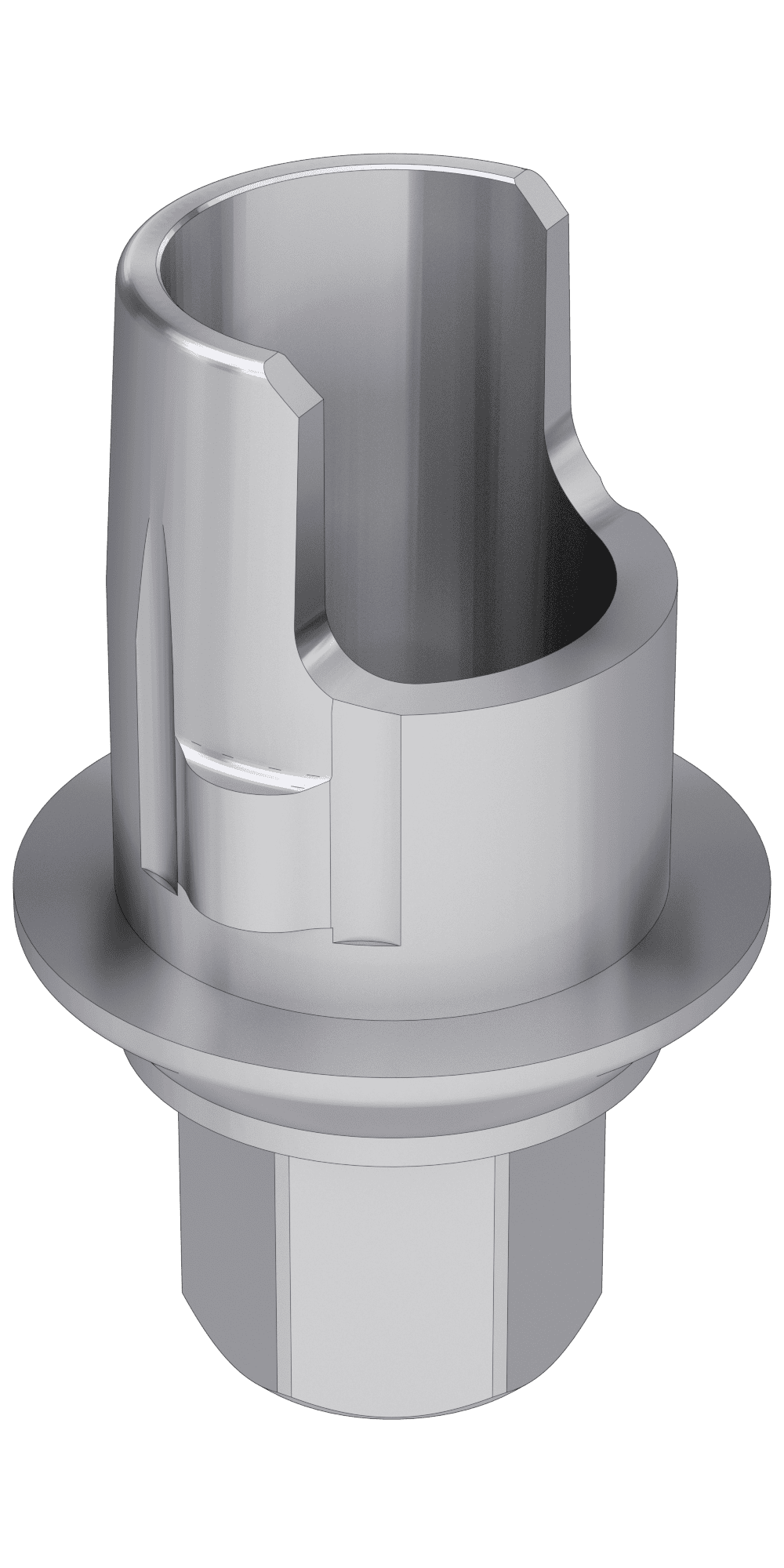 UNIFORM SIC® ace® max® (SI) Compatible, Flexi (PCT) base, implant level, positioned