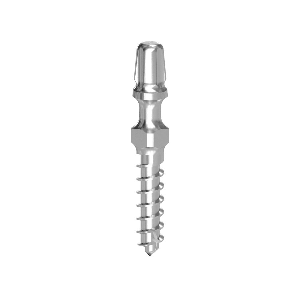 Cortilog TCL, temporary dental implant, grooved head, titan