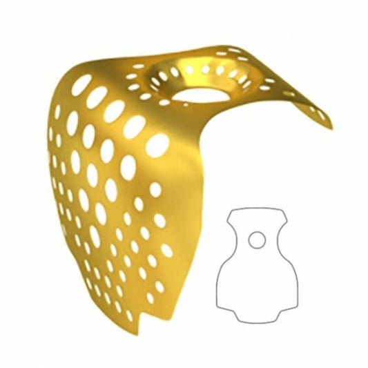 Titanium membrane, 3D Builder "C" form, convex
