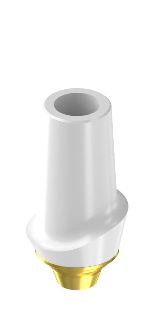 Zimmer® (ZM) Compatible, Zircon abutment, with titanium base, straight, non-positioned