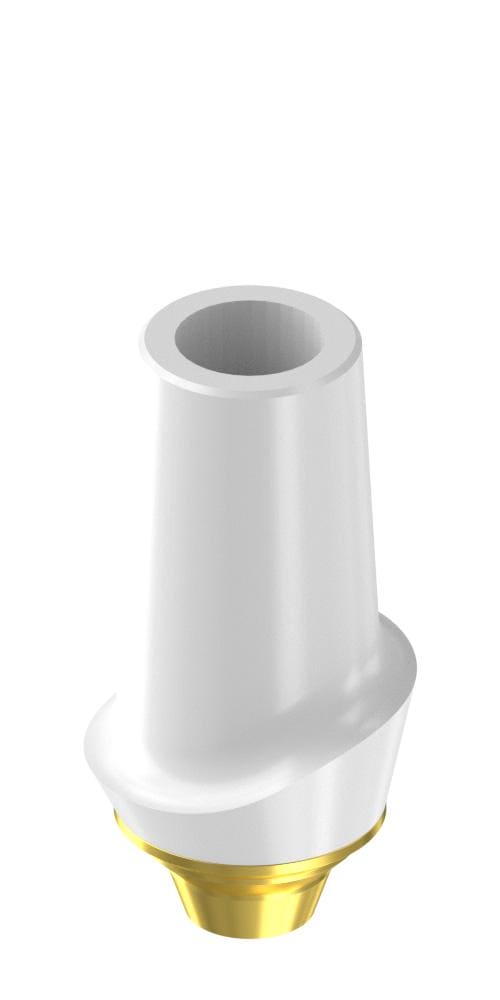 CAMLOG® (CL) Compatible, Zircon abutment, with titanium base, straight, non-positioned