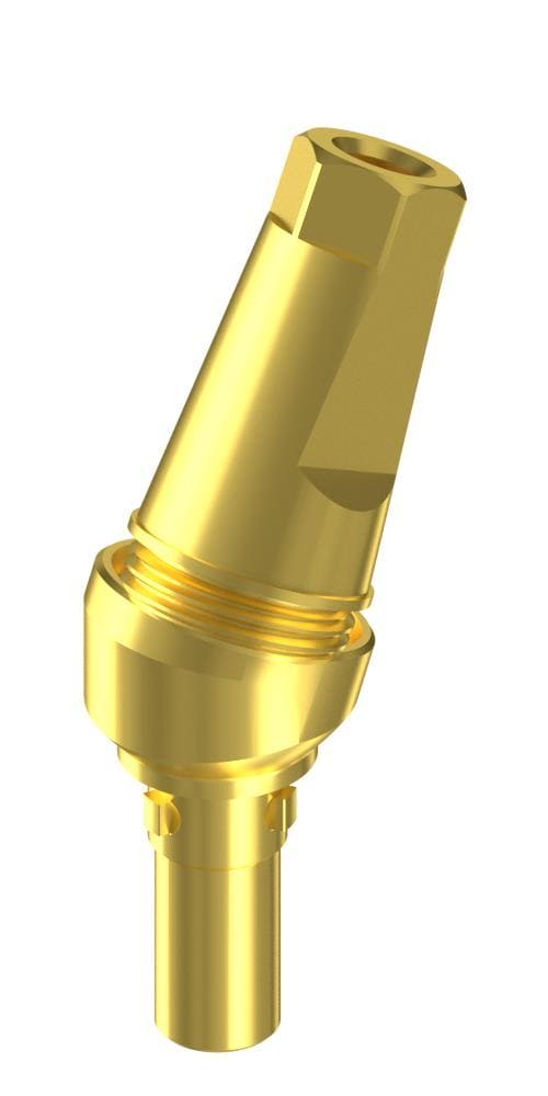 CAMLOG® (CL) Compatible, Multi-Compact abutment (MC abutment), oblique, with a sandable head cone
