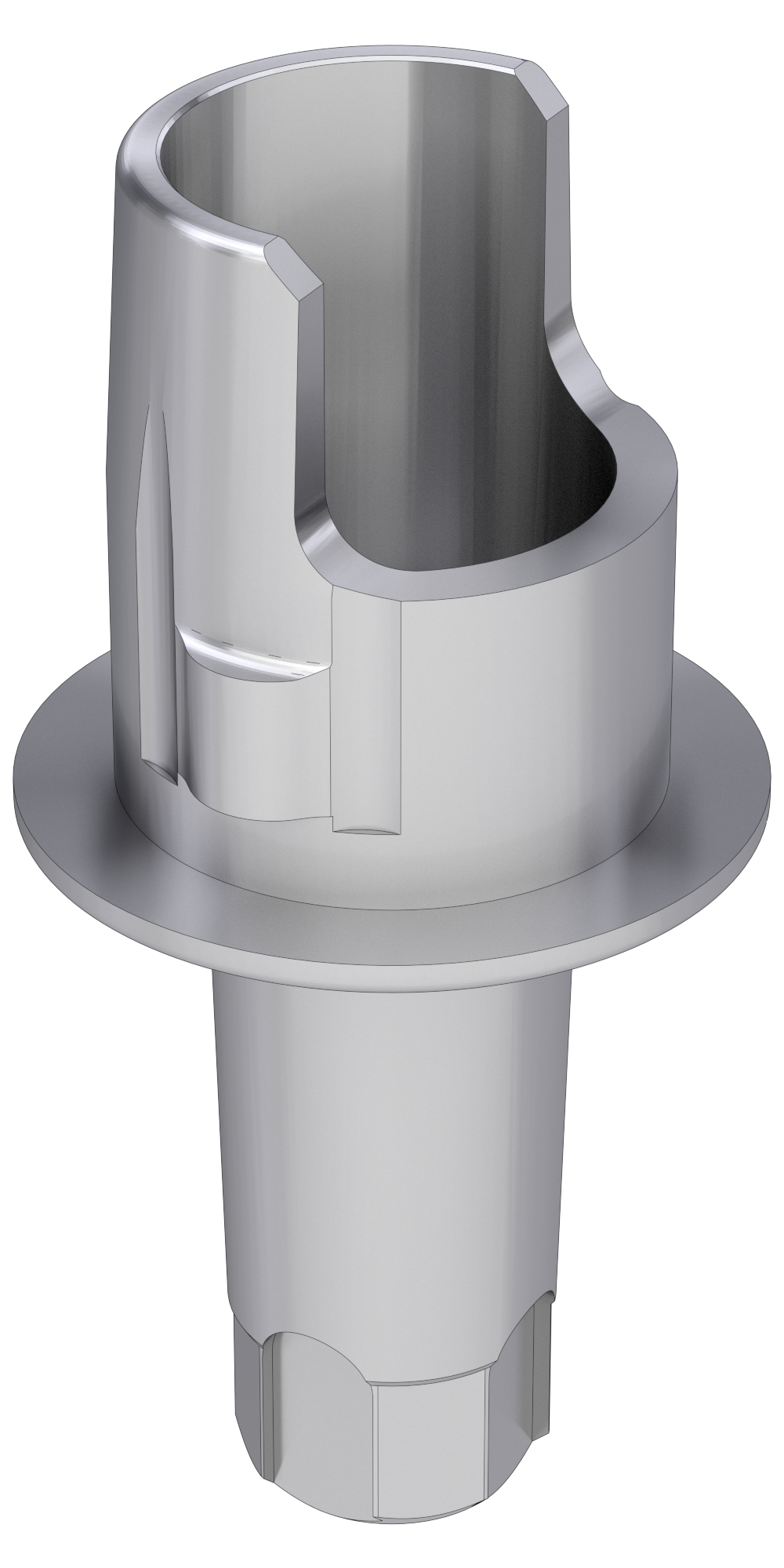 UNIFORM SIC® Vantage® (SV) Compatible, Flexi (PCT) base, implant level, positioned